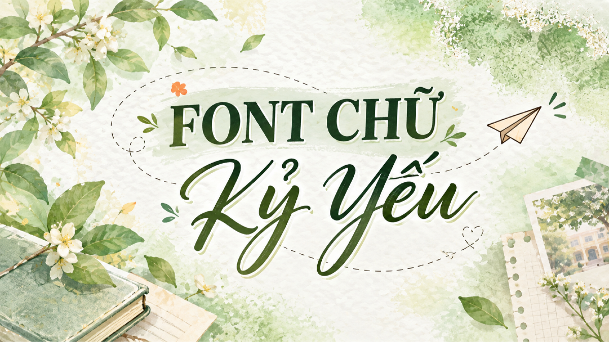 Top 15 font chữ tốt nghiệp, kỷ yếu và tri ân thầy cô