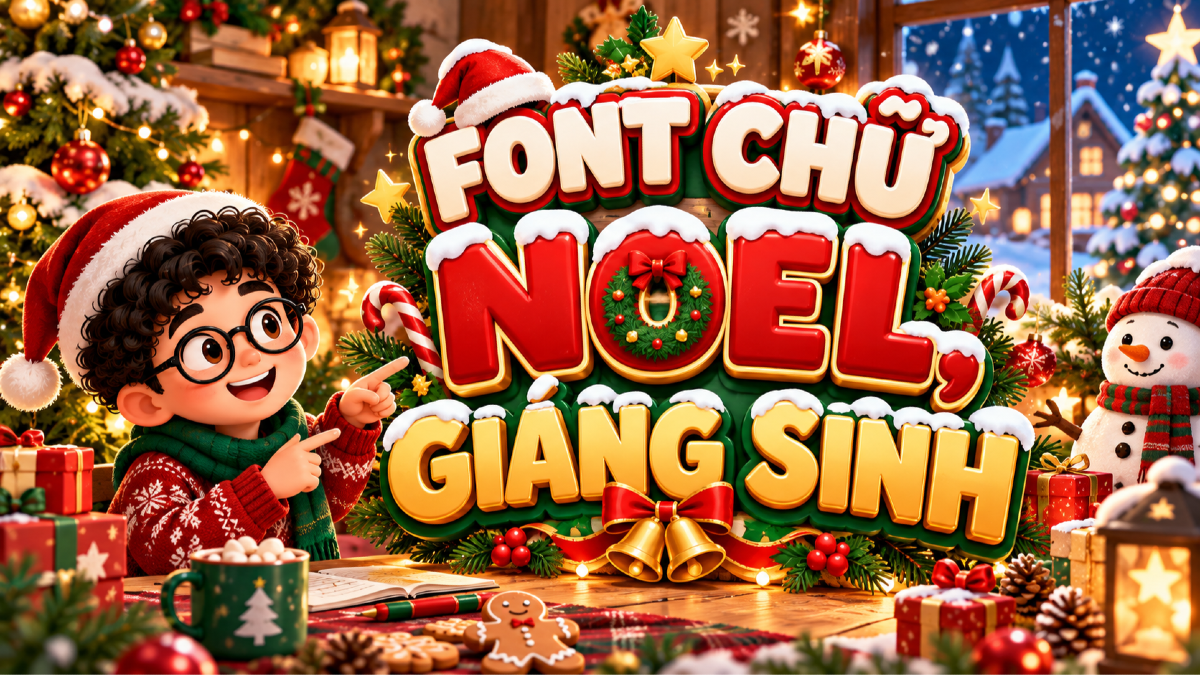 Top 20 font chữ Noel, Giáng Sinh và mùa lễ hội Việt hóa