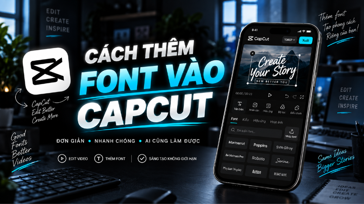 Cách thêm font vào CapCut để làm video ngắn không lỗi tiếng Việt