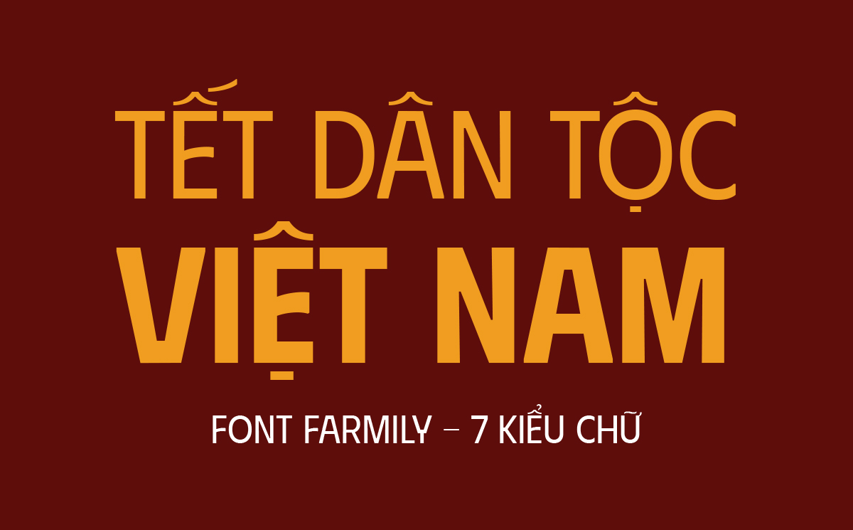 Font chữ phong cách hoài cổ của Việt Nam xưa DT Phudu