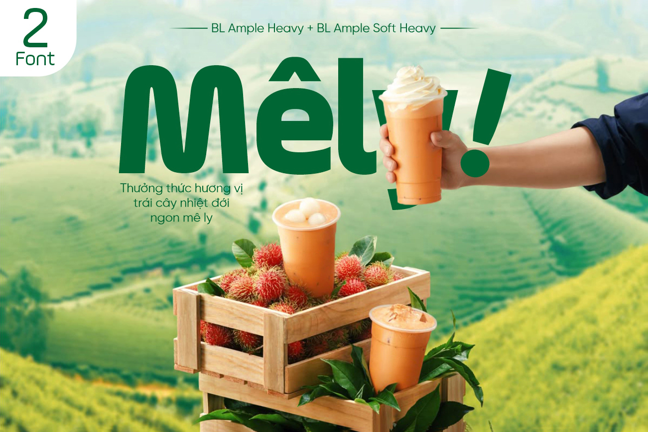 BL Ample Heavy + BL Ample Soft Heavy - Font công nghệ việt hóa