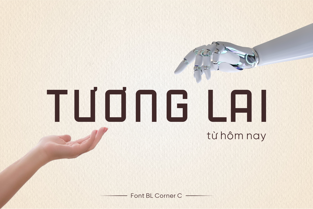 Font chữ công nghệ hiện đại Việt hóa - BL Corner C