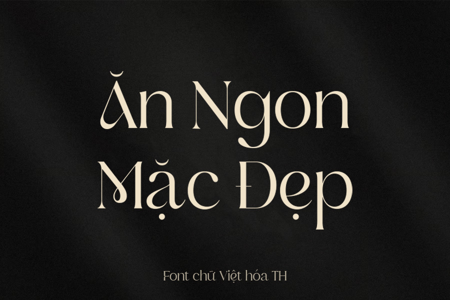 Font chữ serif sang trọng và hiện đại TH Waking Việt hóa