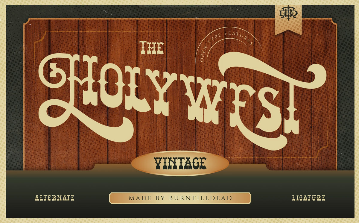 Font chữ serif trang trí mang phong cách vintage - TH Jungledise Việt Hóa