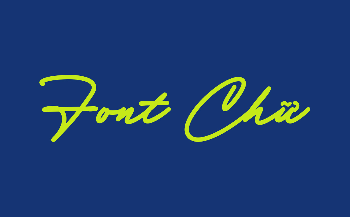 Font chữ viết tay phong cách chữ ký Việt hóa  - TH Binford