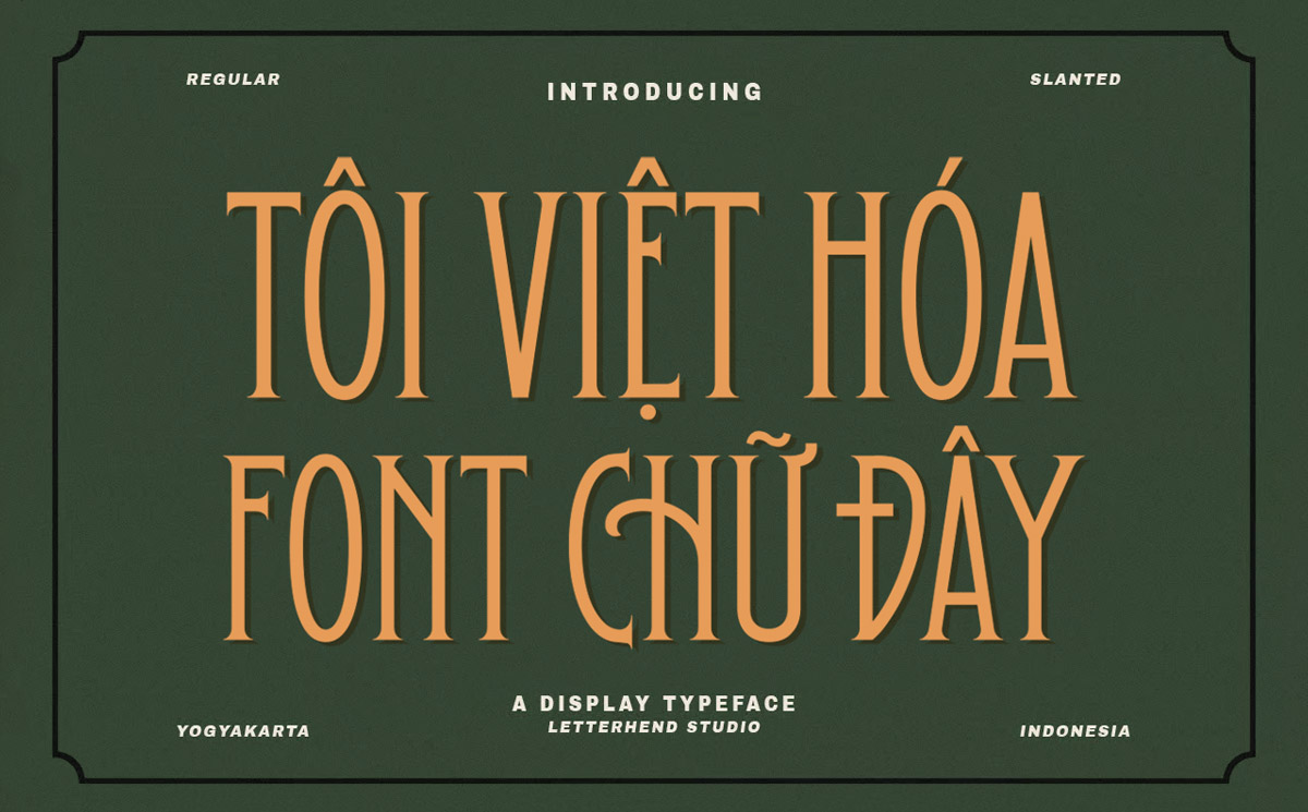 Font Việt hóa serif đậm chất cổ điển TH Hustle Culture
