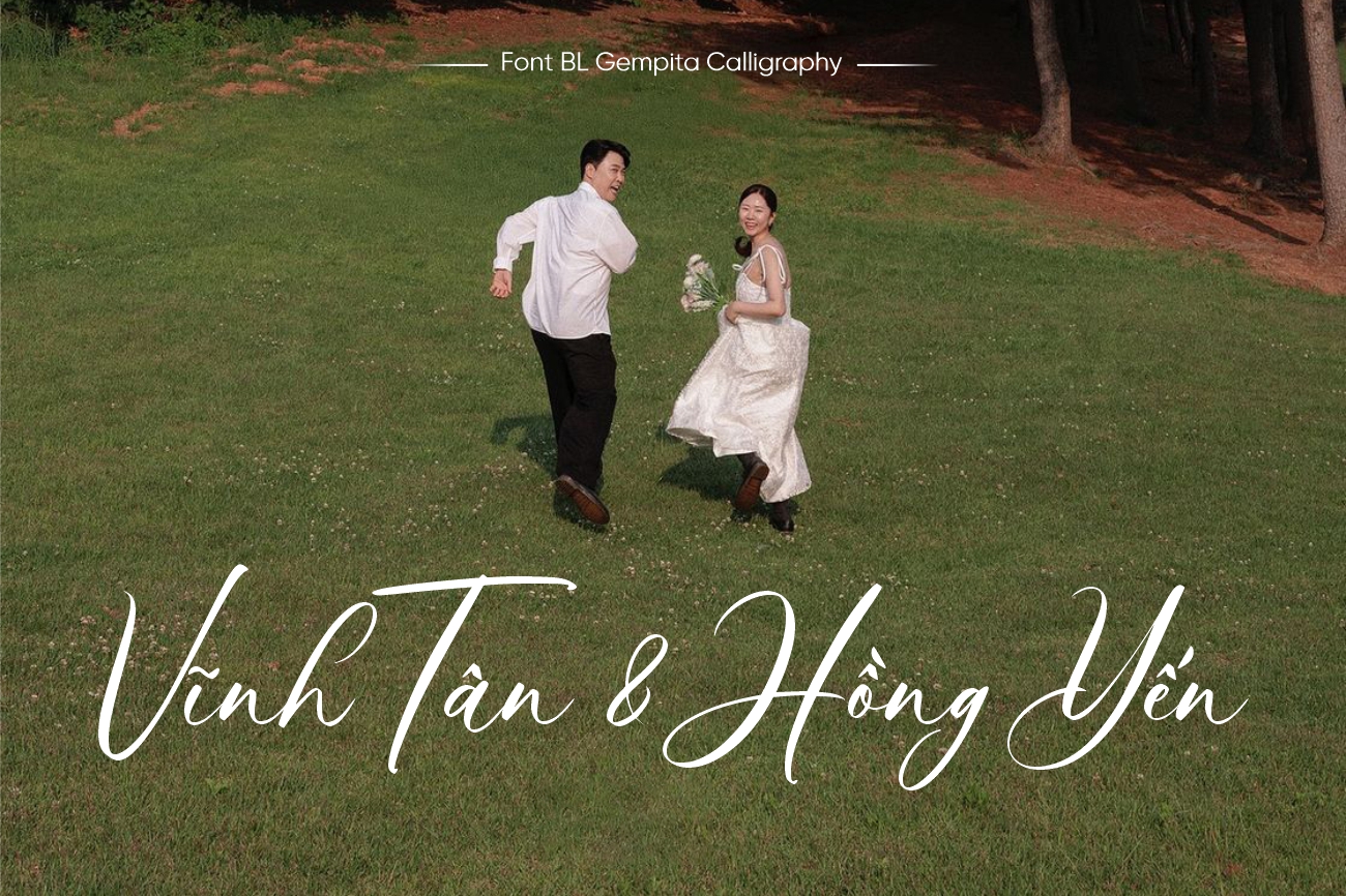 BL Gempita Calligraphy - Font brush quyến rũ, thanh lịch