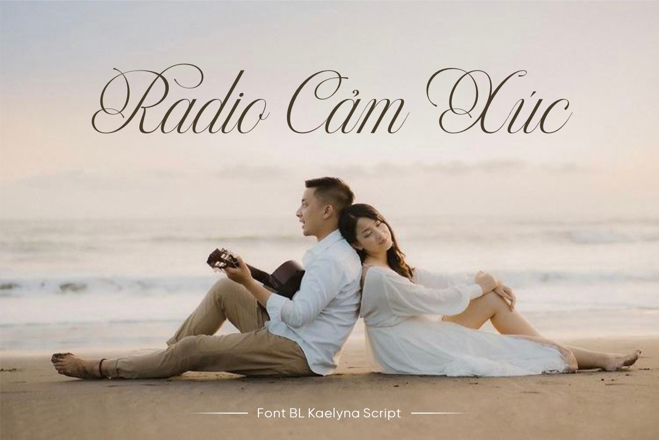 BL Kaelyna Script - Font thiệp cưới thanh lịch và sang trọng