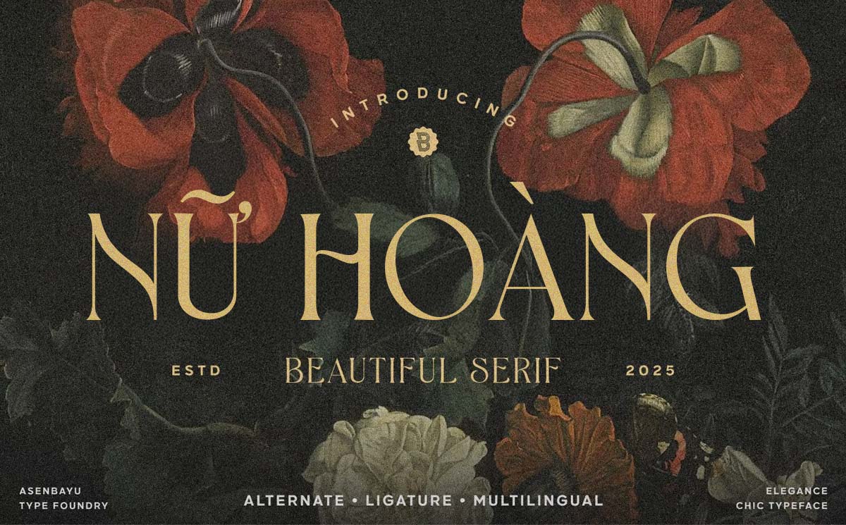Phông chữ Việt hóa serif sang trọng TH Luxury 7