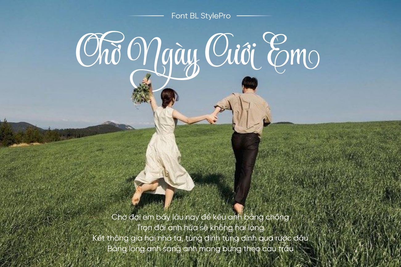 BL StylePro - Font chữ viết tay nghệ thuật cho thiệp cưới